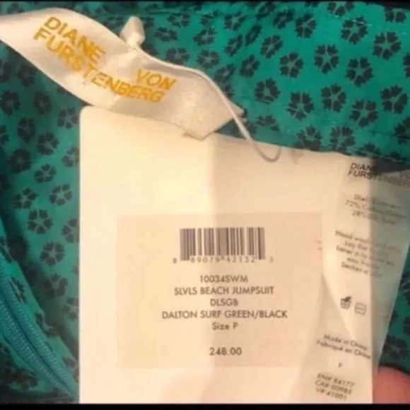 NWT Diane Von Furstenburg Beach Jumpsuit S - Picture 5 of 7